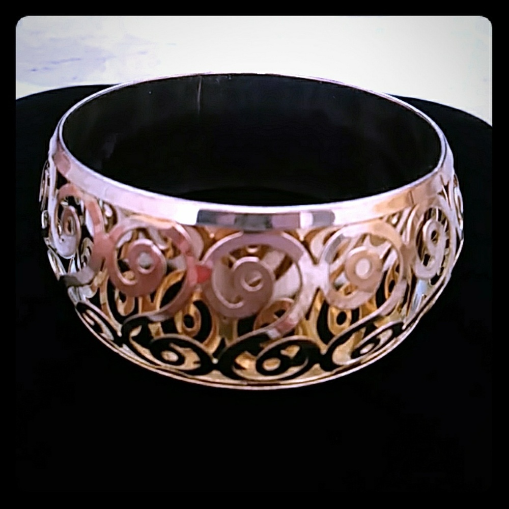 bebe Silver Bangle NWOT
